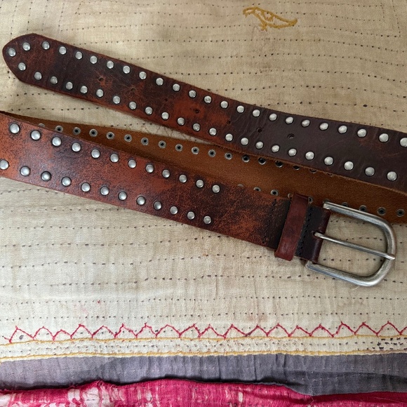 Studded Leather Belt - Picture 2 of 4